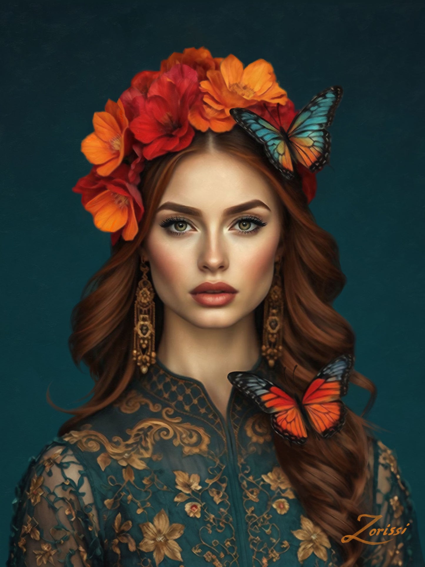 "Firelight Muse" Limited Edition Canvas Print